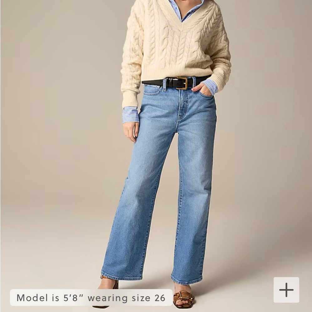 NWOT J Crew 90’s Wide Leg Jeans